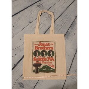 Jonas Brothers Canvas Tote Bag Seattle, WA Climate Pledge‎ Arena 2023 *New*